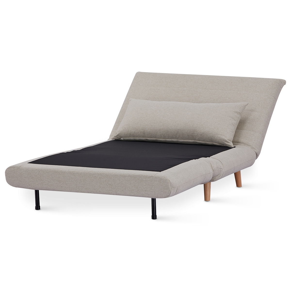 ARMCHAIR-BED 'HAPINESS' ΙΝ LINEN BEIGE COLOUR
