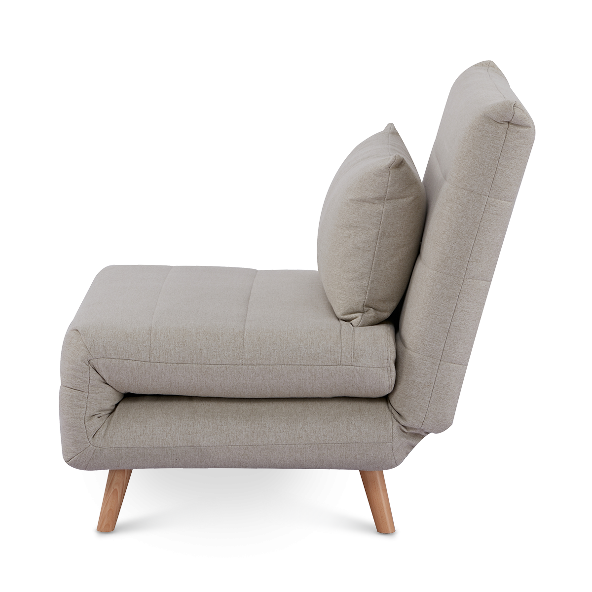ARMCHAIR-BED 'HAPINESS' ΙΝ LINEN BEIGE COLOUR