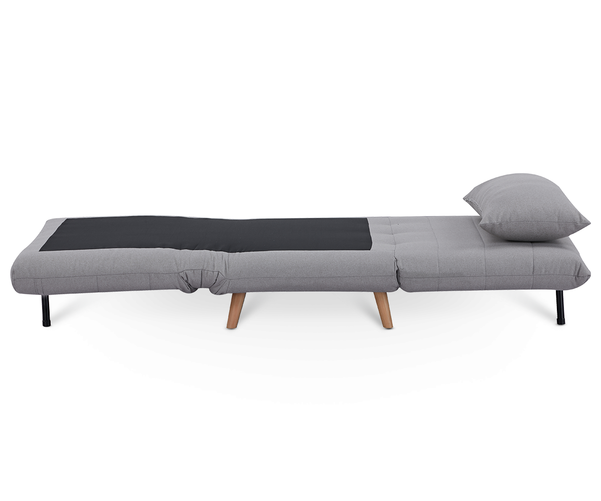 ARMCHAIR-BED 'HAPINESS' ΙΝ LINEN BEIGE-GREY COLOUR