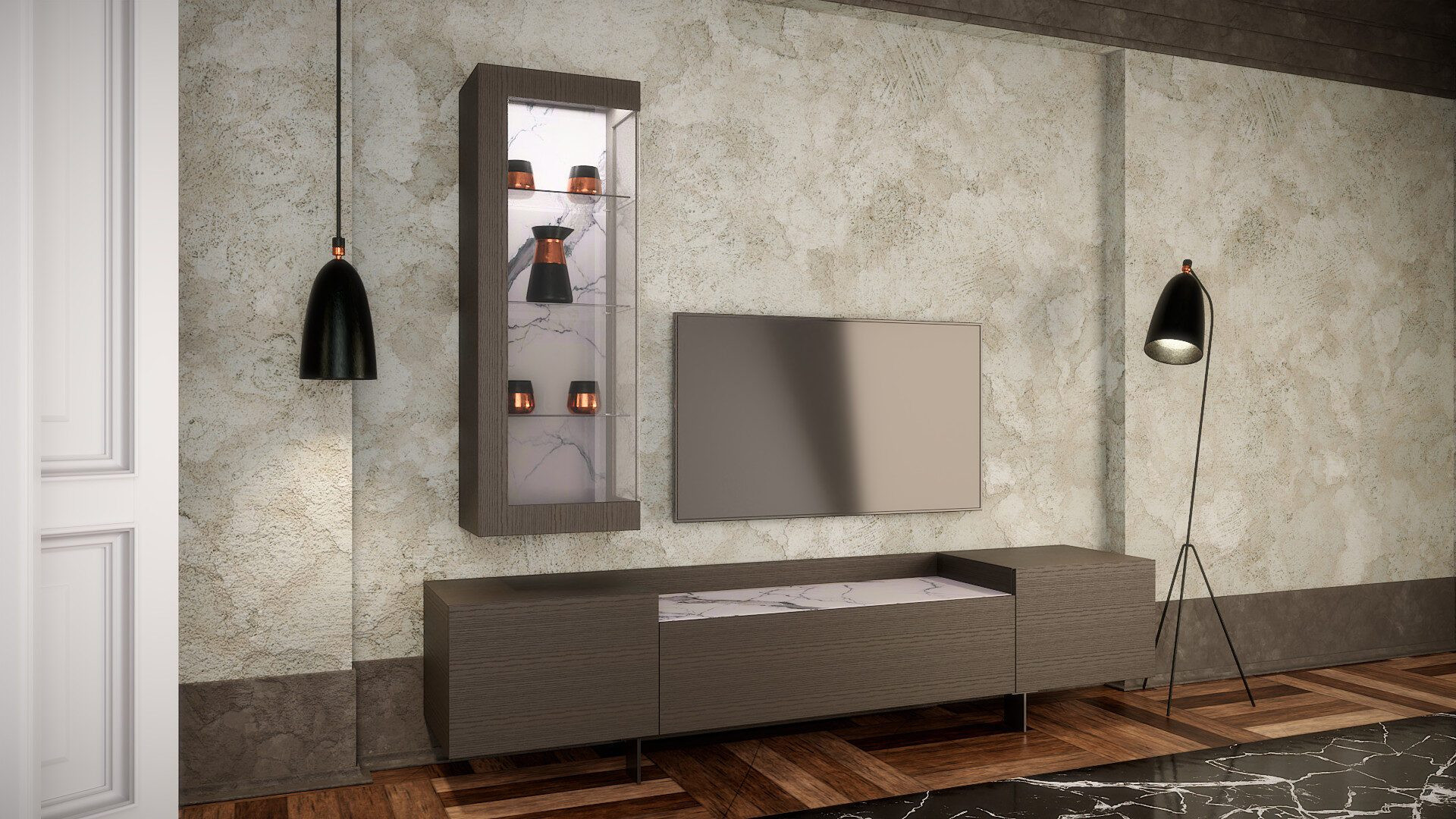 THE CREM TV STAND