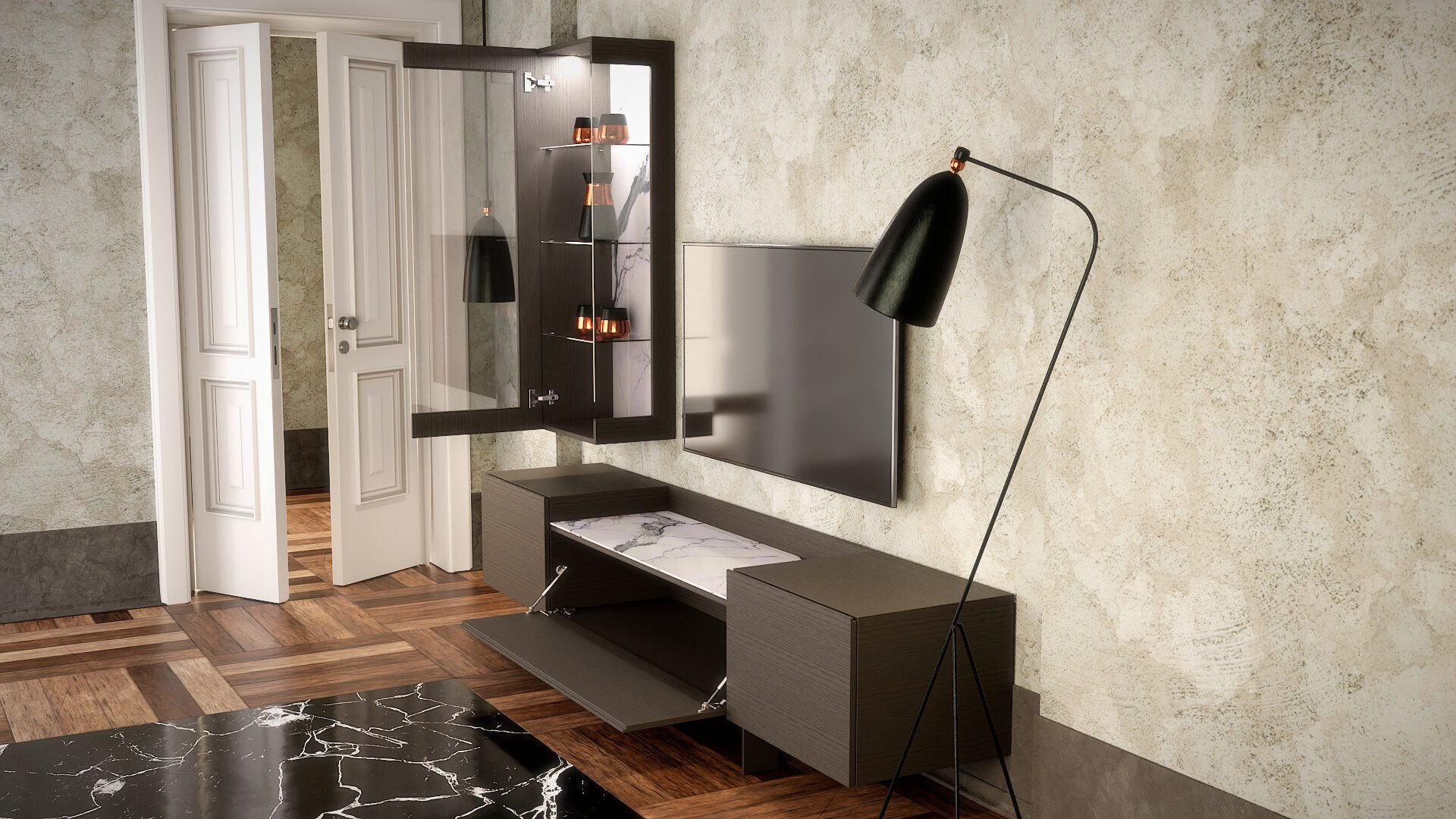 THE CREM TV STAND