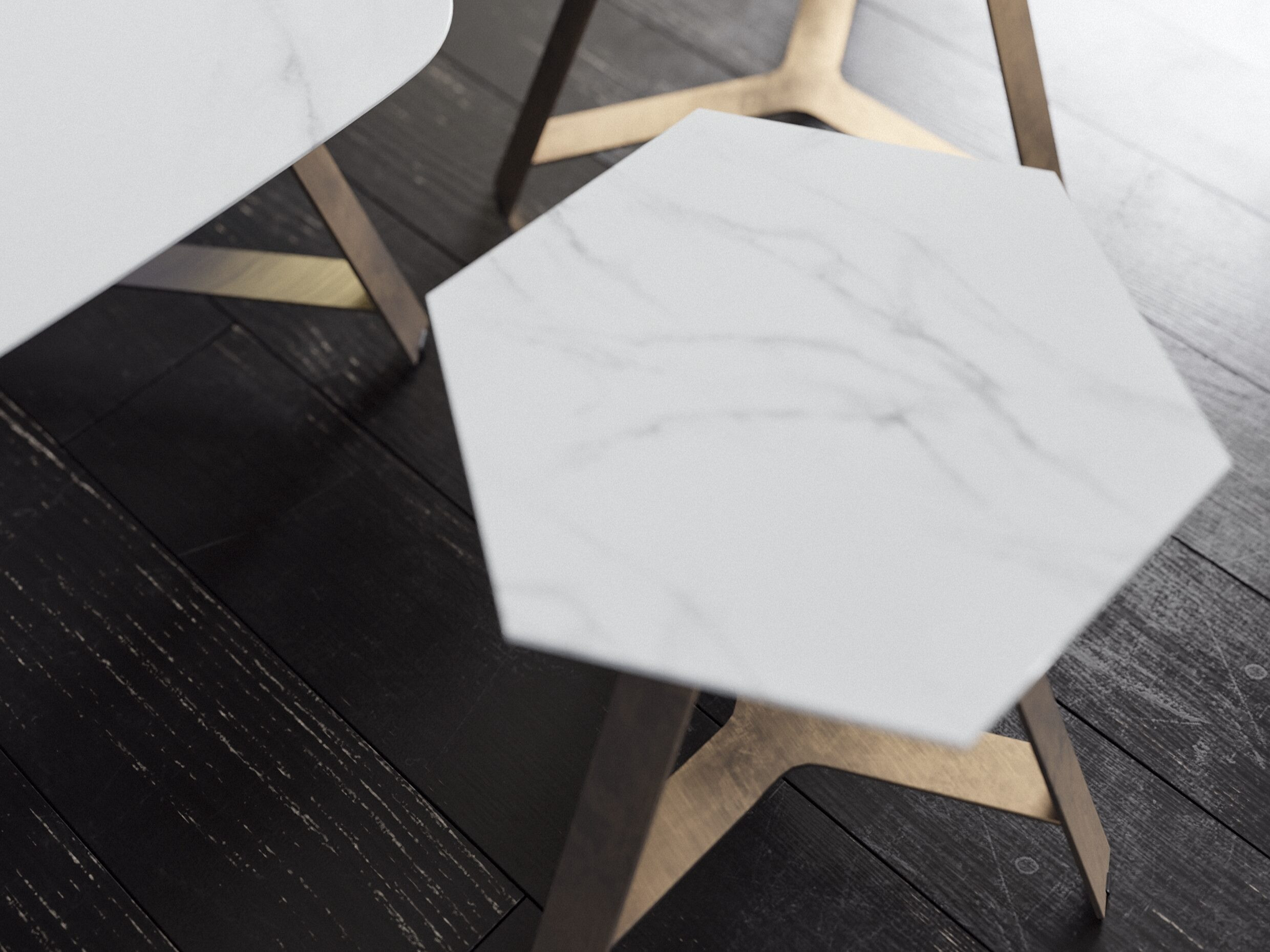 TABLE TOP MATERIAL: PORCELANATO (or CERAMIC)
