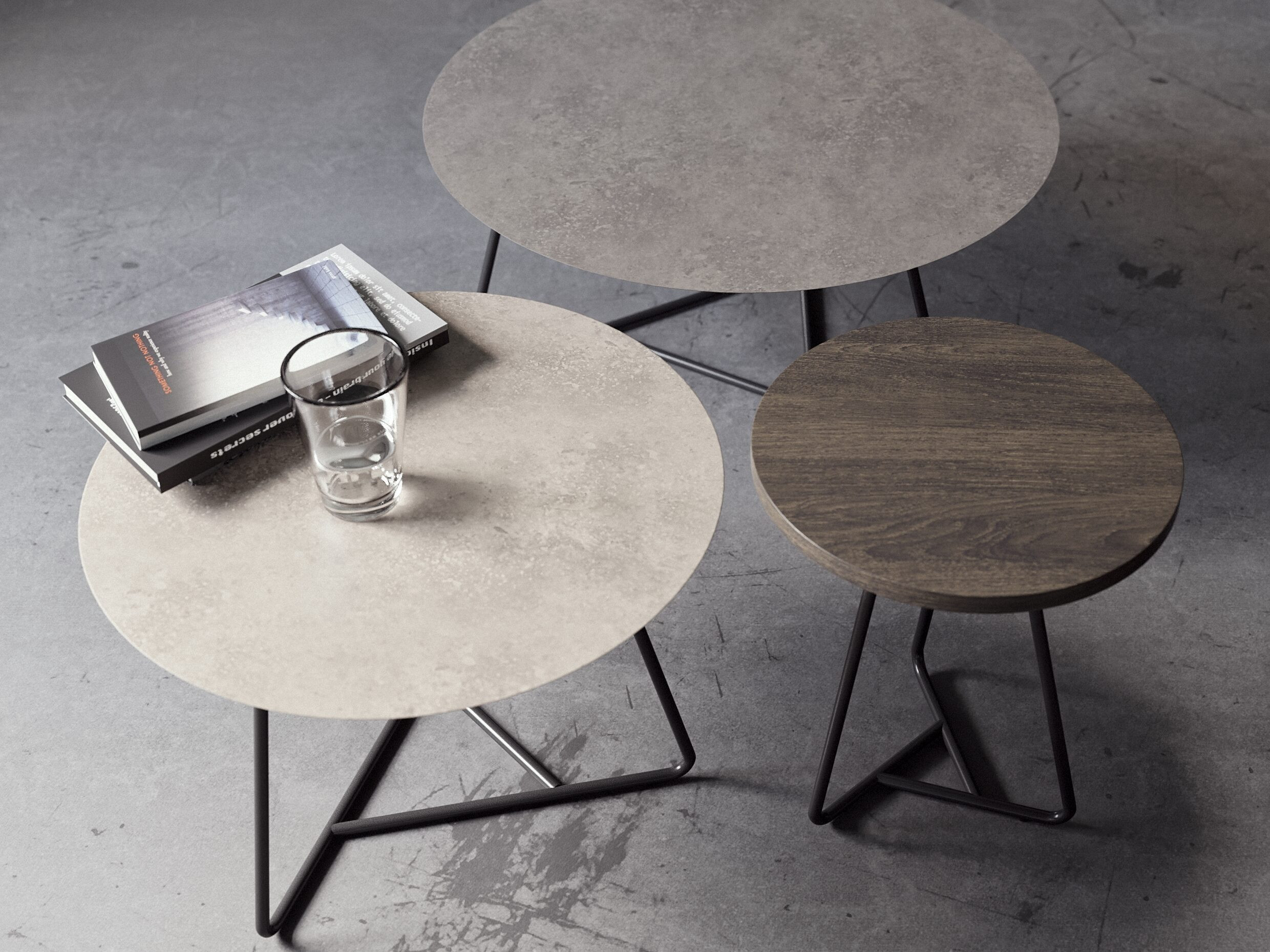 TABLE TOP MATERIAL: PORCELANATO (or CERAMIC)