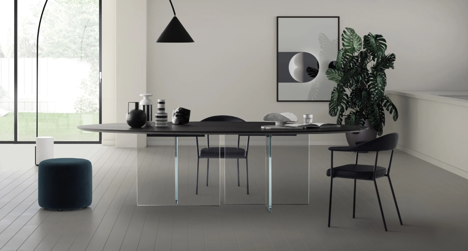 THE TOP DAYTONA VETRO - FUSION DINNER TABLE by Devina Nais