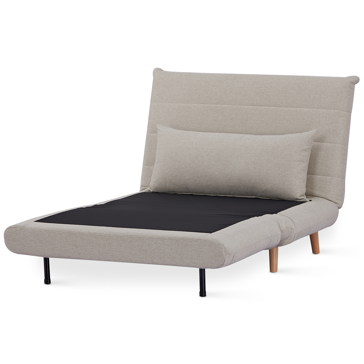ARMCHAIR-BED 'HAPINESS' ΙΝ LINEN BEIGE COLOUR