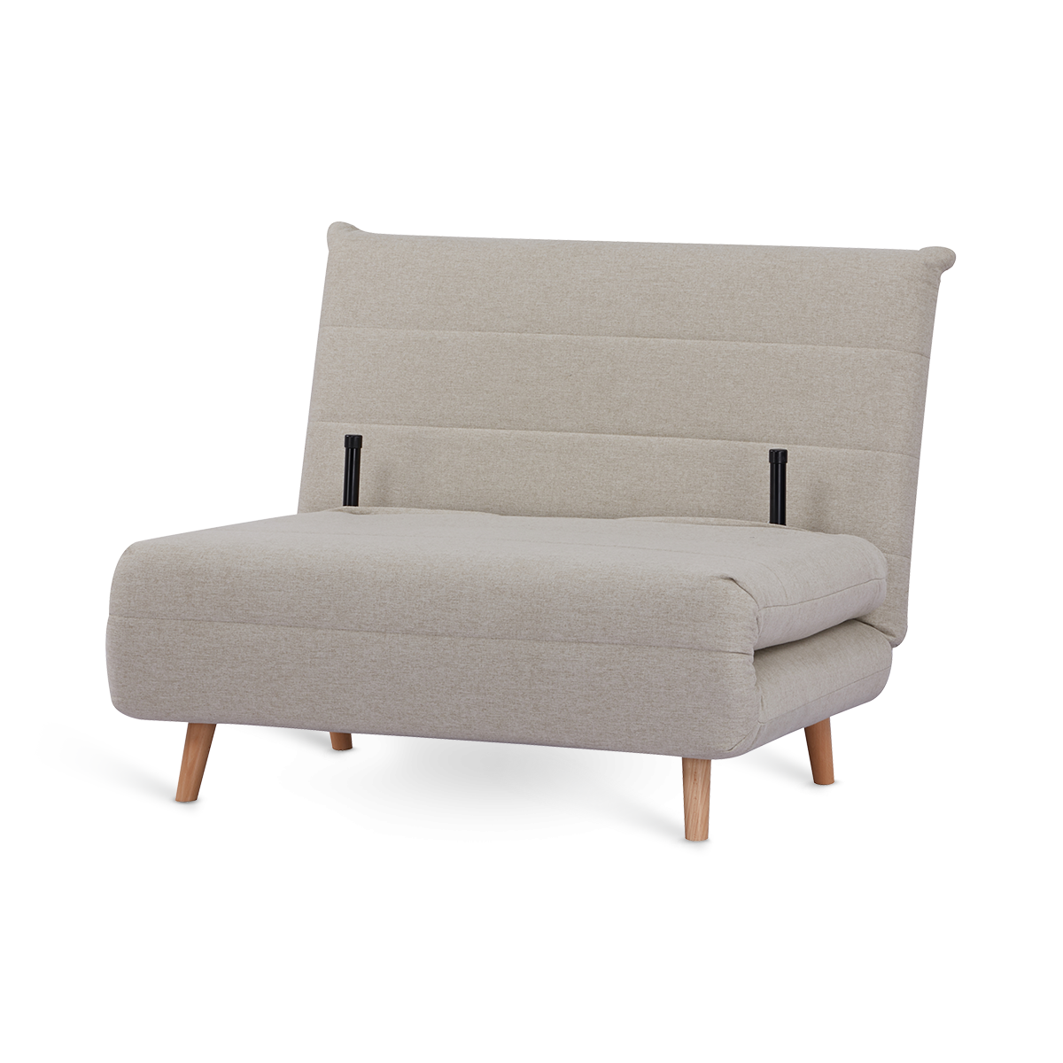 ARMCHAIR-BED 'HAPINESS' ΙΝ LINEN BEIGE COLOUR