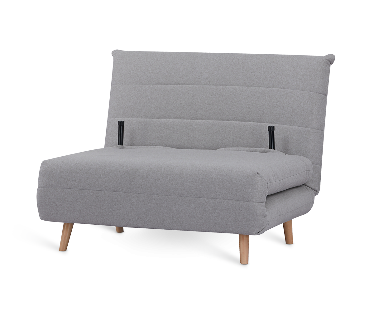 ARMCHAIR-BED 'HAPINESS' ΙΝ LINEN BEIGE-GREY COLOUR