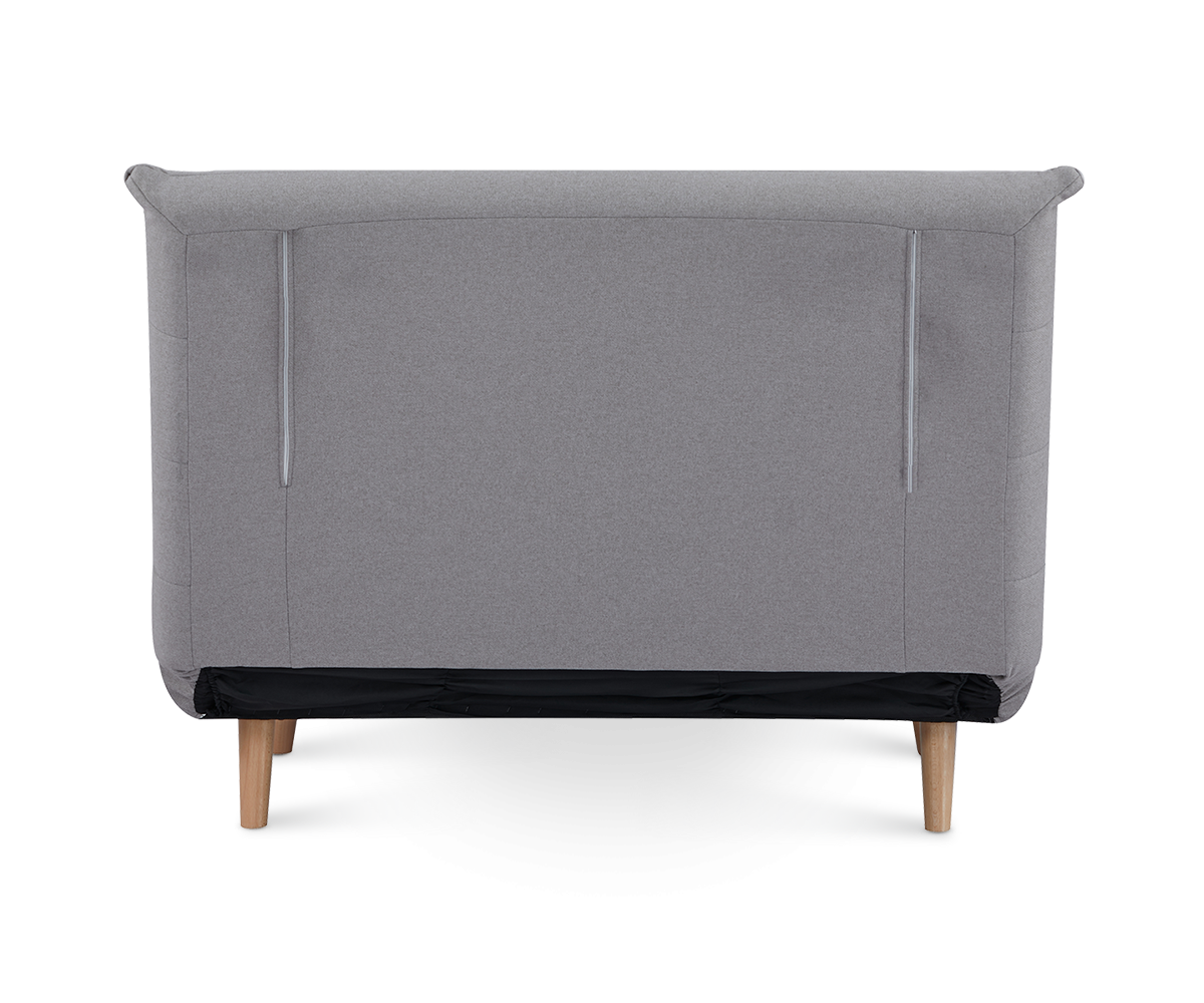 ARMCHAIR-BED 'HAPINESS' ΙΝ LINEN BEIGE-GREY COLOUR