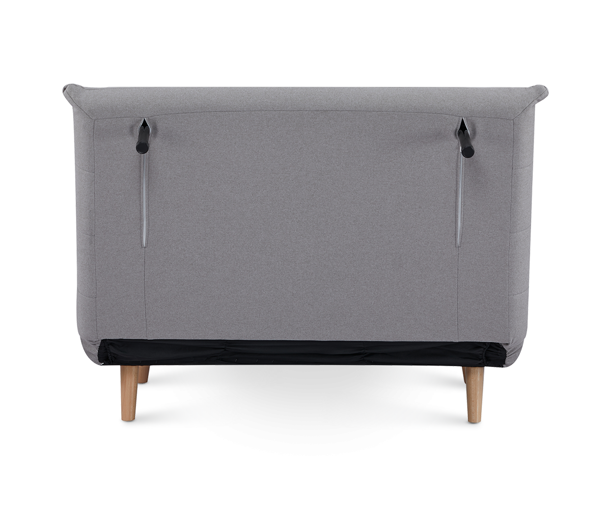ARMCHAIR-BED 'HAPINESS' ΙΝ LINEN BEIGE-GREY COLOUR