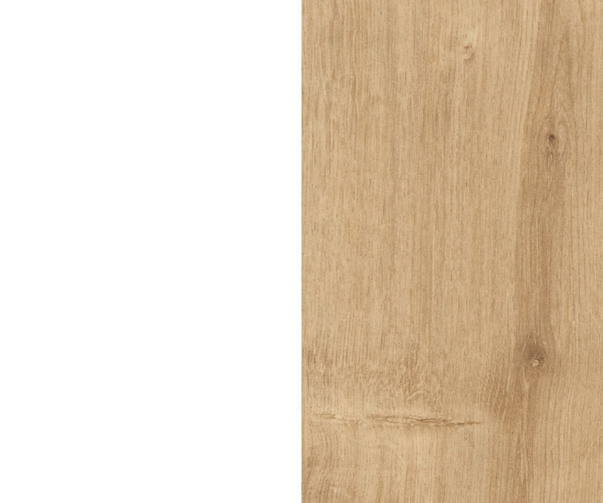 BOOK SHELVES-VITRINE 'TALENTI' IN OAK WHITE COMBO